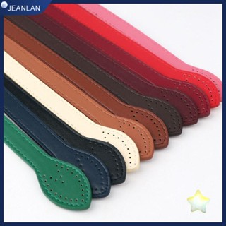 Jeanlan สายกระเป๋าถือ หนัง PU 60 ซม. ถอดออกได้ แบบเปลี่ยน สีพื้น DIY สําหรับผู้หญิง