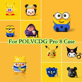 【คุณภาพสูง】เคสหูฟัง แบบนิ่ม ลายการ์ตูนแอนิเมชั่น สําหรับ POLVCDG Pro 8 POLVCDG Pro 8