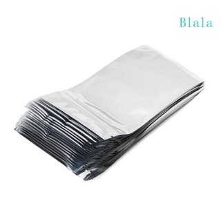 Blala ถุงฟอยล์อลูมิเนียม สีเงิน 10x17 5 ซม. 50 ชิ้น