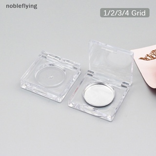 Nf กล่องพลาสติกเปล่า ทรงสี่เหลี่ยม สําหรับใส่เครื่องสําอาง อายแชโดว์ nobleflying