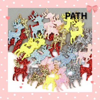 Path แผ่นแพทช์กลิตเตอร์ DIY สําหรับตกแต่งปาร์ตี้คริสต์มาส 100 ชิ้น