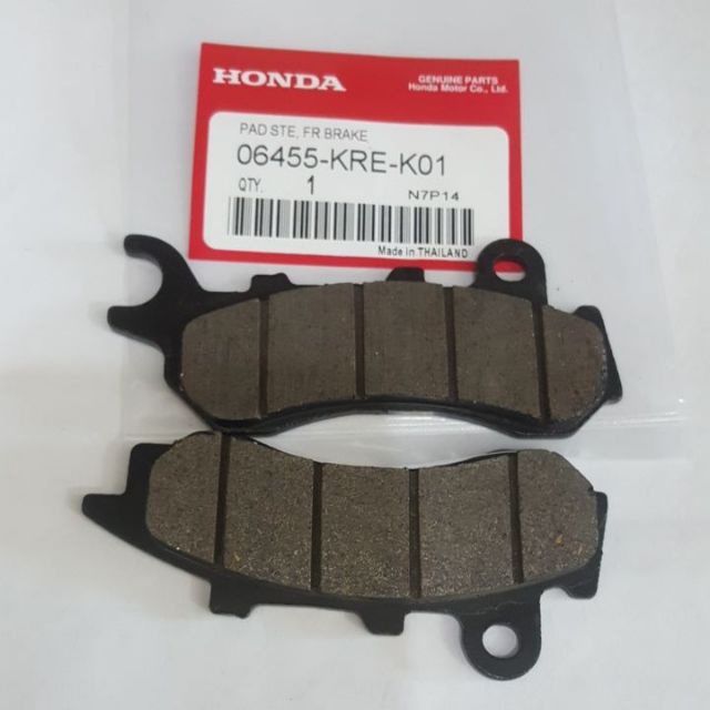 อะไหล่มอเตอร์ไซต์ ผ้าดีสเบรคหน้าPCX-150iNEW(18-21)ใช้กับPCX-160 (06455-KRE-K01)คู่ละ