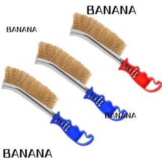 Banana1 แปรงลวดสเตนเลส ทองเหลือง กําจัดสนิม สําหรับทําความสะอาดโต๊ะรับประทานอาหาร