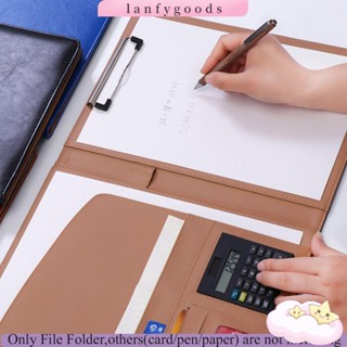 Lanfy กระเป๋าหนัง สําหรับใส่เอกสาร ในสํานักงาน