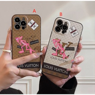 LV เคสโทรศัพท์มือถือ ลาย The Pink Panther สําหรับ iphone14 13 12 pro max 14 11 14pro 14plus 13 12 11 promax