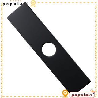 Popular ฐานก๊อกน้ํา สเตนเลส ทรงสี่เหลี่ยมผืนผ้า สีดําด้าน 10 นิ้ว สําหรับอ่างล้างจาน ห้องครัว
