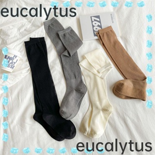 Eucalytus1 ถุงน่อง ความยาวเข่า แบบบางพิเศษ แฟชั่นฤดูร้อน สําหรับผู้หญิง