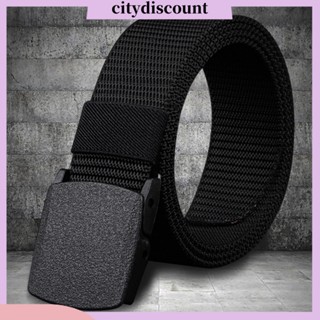 &lt;citydiscount&gt; เข็มขัดคาดเอว น้ําหนักเบา ปรับได้ เข้ากับทุกการแต่งกาย สําหรับผู้ชาย