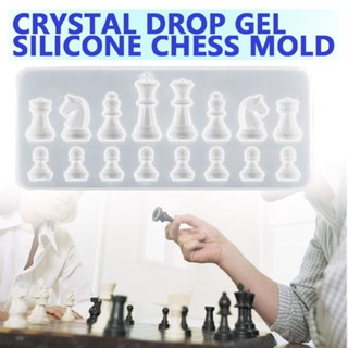 2Sets Chess Mold Silicone Resin Board Casting DIY Crystal Epoxy Mould Craft