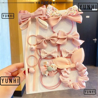 Yunhi เด็กผู้หญิง ยางรัดผม เด็กวัยหัดเดิน เครื่องประดับผม ยืดหยุ่น ผม Scrunchies