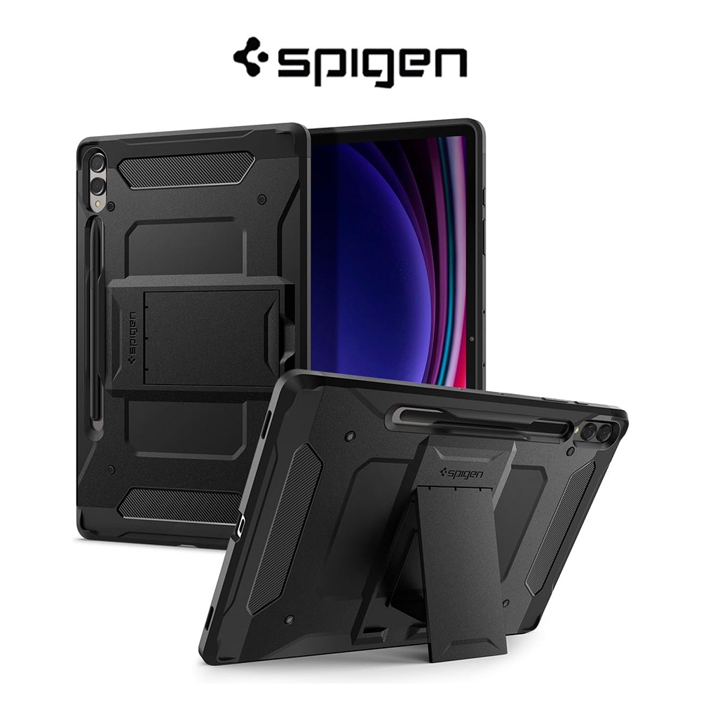Spigen Galaxy Tab S9 + Case ( 12.4 นิ ้ ว ) Tough Armor Pro Galaxy Tab S9 Plus Hard Shell Case S ที ่ ใส ่ ปากกา Samsung Cover