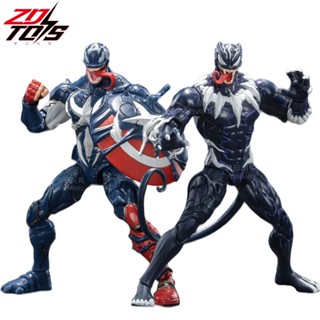 Zd ฟิกเกอร์ Venom Parasitic Captain America Black Panther Carnage 1/10 Marvel legends ของเล่น ของสะสม สําหรับเด็ก