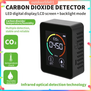 ✤ODL✤ Hot 3 in 1 Co2 Air Detector Semiconductor Sensor Type-c Charging Air Quality Mon
