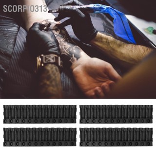 Scorpio313 48pcs Tattoo Cartridge เข็มถาดขาตั้งมัลติฟังก์ชั่นที่ใส่หมึกสักแบบถอดได้สำหรับศิลปินสัก