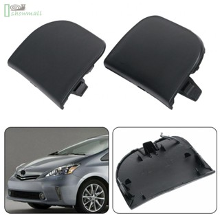 [ISHOWMAL-TH]Ensure Your Cars Longevity Black Tow Hook Eye Cover for Prius 2012 2015 (2Pcs)-New In 8-