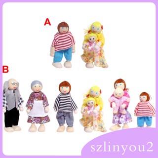 [szlinyou2] บ้านตุ๊กตาไม้ ขนาดเล็ก ของเล่น สําหรับเด็กก่อนวัยเรียน