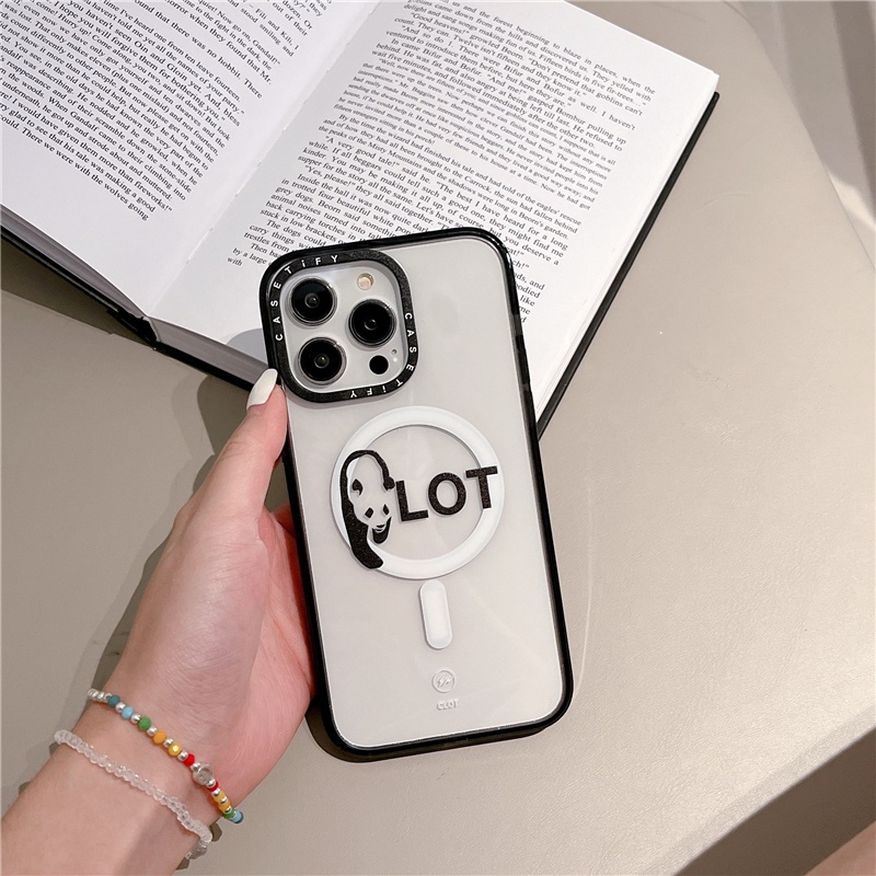 Casetify【clot Panda】เคสโทรศัพท์มือถืออะคริลิค แบบใส กันกระแทก ลายแพนด้า สําหรับ iPhone 11 12 13 14 Pro MAX 14 Plus