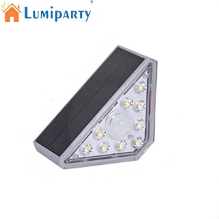 Lumiparty โคมไฟ LED 1.2W ทรงสามเหลี่ยม กันน้ํา IP68 สําหรับติดบันได กลางแจ้ง