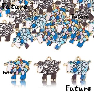 Future จี้รูปแกะ แพะ อัลลอย ขนาดเล็ก 17*21 มม. 3 สี สําหรับทําเครื่องประดับ Diy