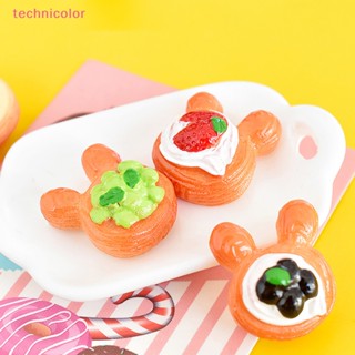 [technicolor] ของเล่นทาร์ตไข่กระต่ายจิ๋ว ผลไม้จําลอง DIY สําหรับบ้านตุ๊กตา