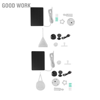  Good Work เครื่องป้อนนกอัจฉริยะ 3.3W เครื่องป้อนนกแบบเรียลไทม์กลางแจ้งพร้อมกล้อง HD และแผงชาร์จพลังงานแสงอาทิตย์