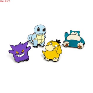 Maurice เข็มกลัดโลหะ รูปโปเกม่อน Psyduck Genger สําหรับติดตกแต่งกระเป๋านักเรียน