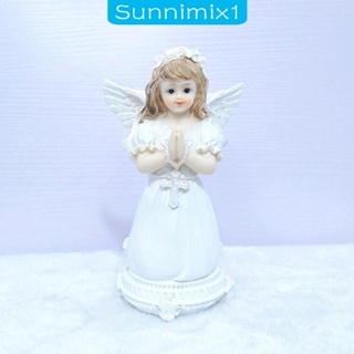 [Sunnimix1] ฟิกเกอร์ รูปนางฟ้าอธิษฐาน สําหรับตั้งโต๊ะ สํานักงาน