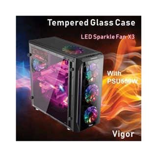 ATX CASE ITSONAS VIGOR SPARKLE (BLACK)