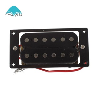 ปิ๊กอัพกีตาร์ไฟฟ้า Humbucker Double Coil สีดํา 2 ชิ้น และสกรูกรอบ 1 ชุด