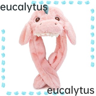 Eucalytus1 หมวกหูกระโดด ผ้ากํามะหยี่ขนนิ่ม ลายไดโนเสาร์น่ารัก