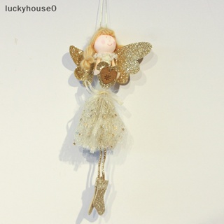 Luckyhouse0^^ ผ้ากํามะหยี่ขนนิ่ม รูปตุ๊กตานางฟ้า เด็กผู้หญิง สําหรับตกแต่งบ้าน ต้นคริสต์มาส 2023 2024 *ใหม่