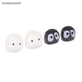 Luckyhouse0^^ ใหม่ กระจกมองหลัง คอนโซลกลางอัตโนมัติ ลายเอลฟ์น่ารัก ขนาดเล็ก สีดํา สําหรับตกแต่งภายในรถยนต์ 5 ชิ้น