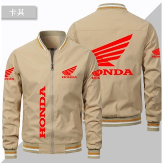 HONDA LOGO baseball uniform X-ADV750 CB650R CBR1000RR ADV150 CBR600RR X-ADV350 CB1100 GL1800 VARIO125 FORZA350 outdoor driving zipper thin sports windproof jacket