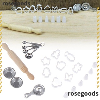 Rosegoods1 แม่พิมพ์ตัดเบเกอรี่ ขนาดเล็ก สเกล 1:12 สําหรับบ้านตุ๊กตา DIY