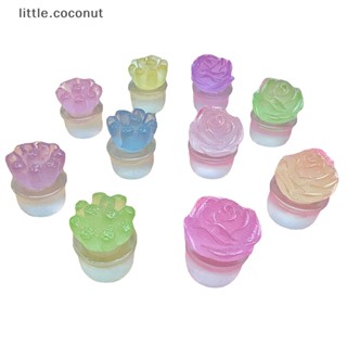 [little.coconut] กระถางเรซิ่นเรืองแสง ขนาดเล็ก สุ่มสี สําหรับตกแต่งบูติก 2 ชิ้น