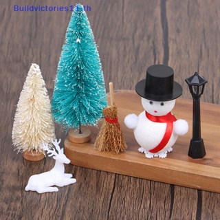 Buildvictories11 ตุ๊กตาหิมะ 1:12 DIY สําหรับตกแต่งบ้านตุ๊กตา 1 ชุด