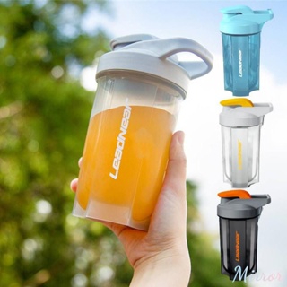 Shaker Cup With Whisk Ball Bpa Free Leak Proof Water Cup 500ml Large Capacity Portable Fitness Water Bottle Anti-slip Water Kettle M