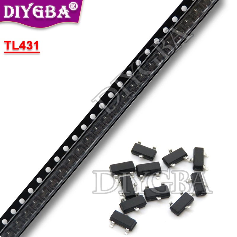 100 ชิ้น TL431 431 CJ431 SOT-23 TL431A SOT23 SOT SMD ชิปเซ็ต