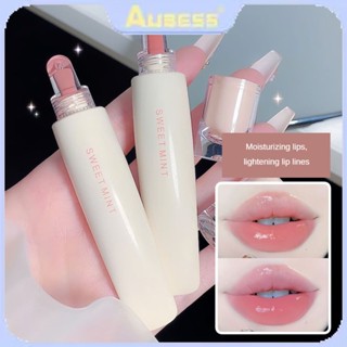 Sweetmint Crystal Mirror ลิปกลอส Nude Lip Tint Long Lasting Waterproof Lipstick Non-stick Cup Lip Tint TECH3