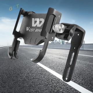 [Getdouble.th] West BIKING ขาตั้งโทรศัพท์มือถือ หมุนได้ อุปกรณ์เสริม สําหรับติดแฮนด์บาร์รถจักรยาน