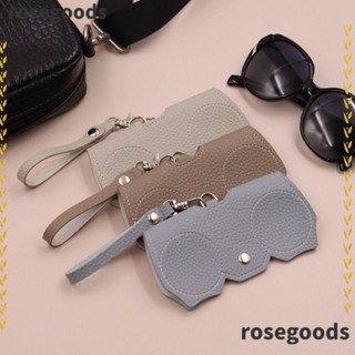 Rosegoods1 กระเป๋าใส่แว่นตา หนัง PU ป้องกันแรงกดดัน