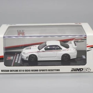 โมเดลรถยนต์ 1: 64 INNO Nissan GTR R34 Skyline Skyline TUNE แบบโลหะผสม ของเล่นสําหรับเด็ก