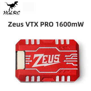 Hglrc Zeus VTX PRO 1.6W 5.8G ส่งสัญญาณภาพ 40CH พร้อมไมโครโฟน PIT 25 400 800 1.6W ปรับได้ สําหรับโดรนแข่งขันบังคับ FPV