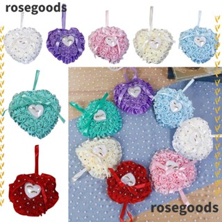 Rosegoods1 กล่องเก็บแหวน หมอน รูปหัวใจ โรแมนติก