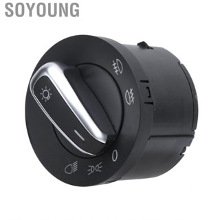 Soyoung Fog Light Knob  Dirt‑Proof 5ND941431A Anti‑Rust Headlamp Switch ABS Replacement for RABBIT 2006-2009 Car Interior