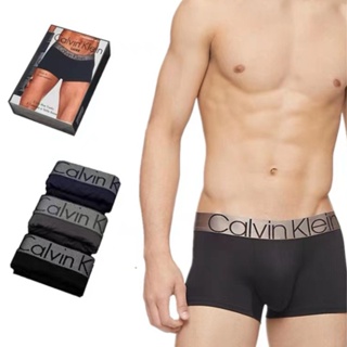 C·K Underwear กางเกงชั้นใน ชุดชั้นในผู้ชาย C·K Boxer Briefs (3 ชิ้น) ของแท้ 100%  ผ้าไหมน้ำแข็งโมดอล เนื้อผ้า