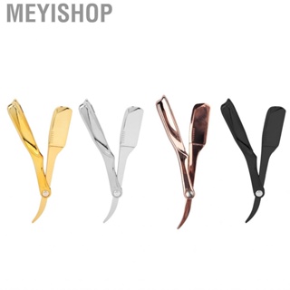 Meyishop Professional Foldable Straight Edge Razor Barber Men s Shaving Plating  Holder
