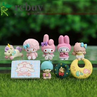 Rebuy โมเดลตุ๊กตาฟิกเกอร์การ์ตูน Cinnamoroll Kawaii DIY ของเล่นสําหรับเด็ก