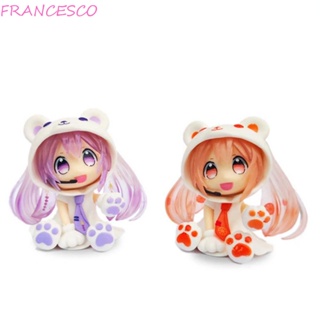 Francesco โมเดลฟิกเกอร์ PVC รูปการ์ตูนอนิเมะ Miku Hatsune ขนาดมินิ สําหรับตกแต่งโต๊ะ