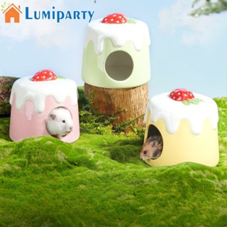 Lumiparty รังเซรามิค น่ารักมาก สําหรับสัตว์เลี้ยง หนูแฮมสเตอร์ เม่น